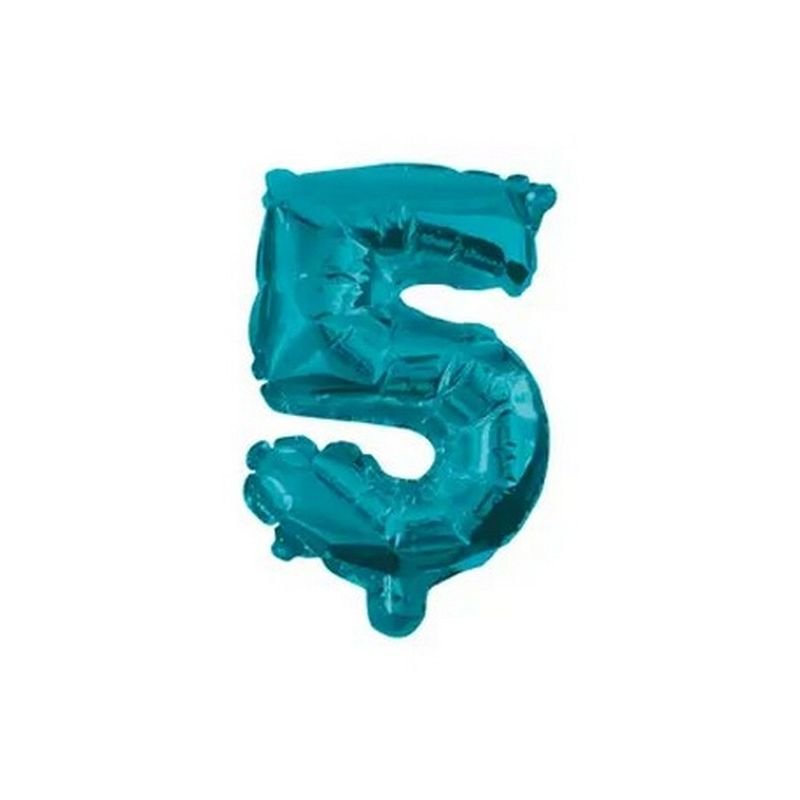 Ballon numéro 5, 32 cm, bleu