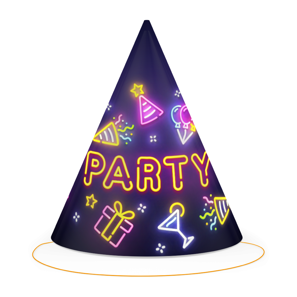 6 CHAPEAUX DE FÊTE LUMINEUX