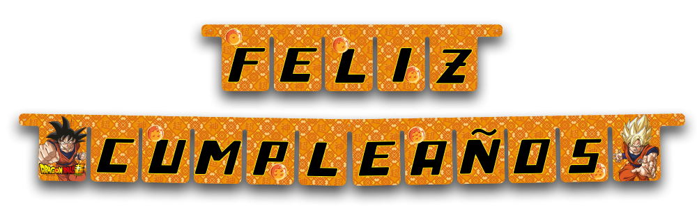 Guirlande Dragon Ball (espagnol) 3 mètres