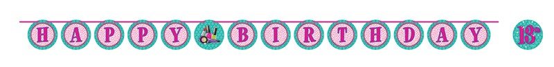 GUIRNALDA HAPPY BIRTHDAY 300 CM SPARKLE SPA PARTY!