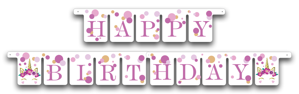 Guirlande de petites licornes