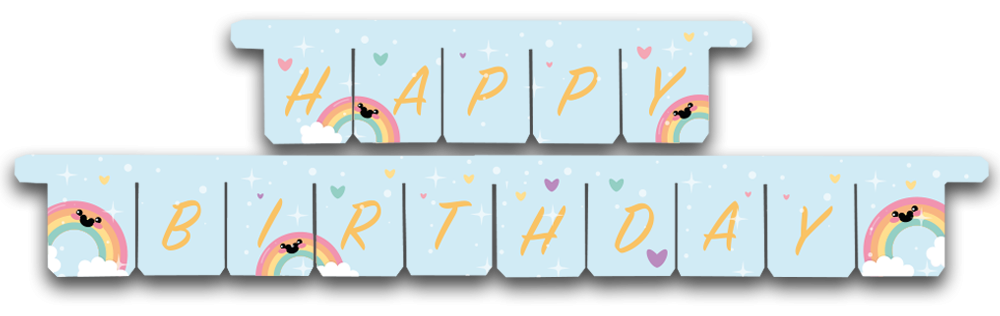 Guirlande arc-en-ciel 3 m