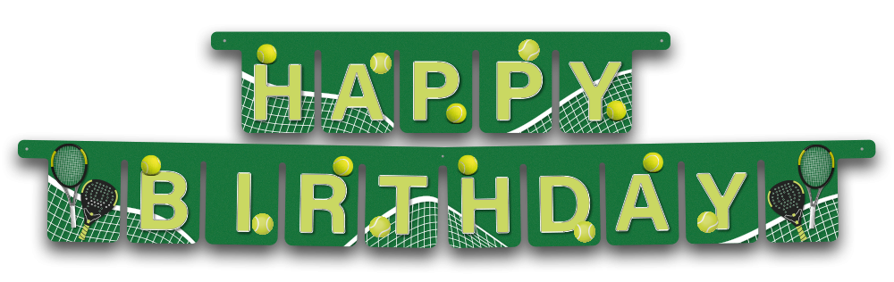 Guirlande de tennis et de padel de 3 mètres