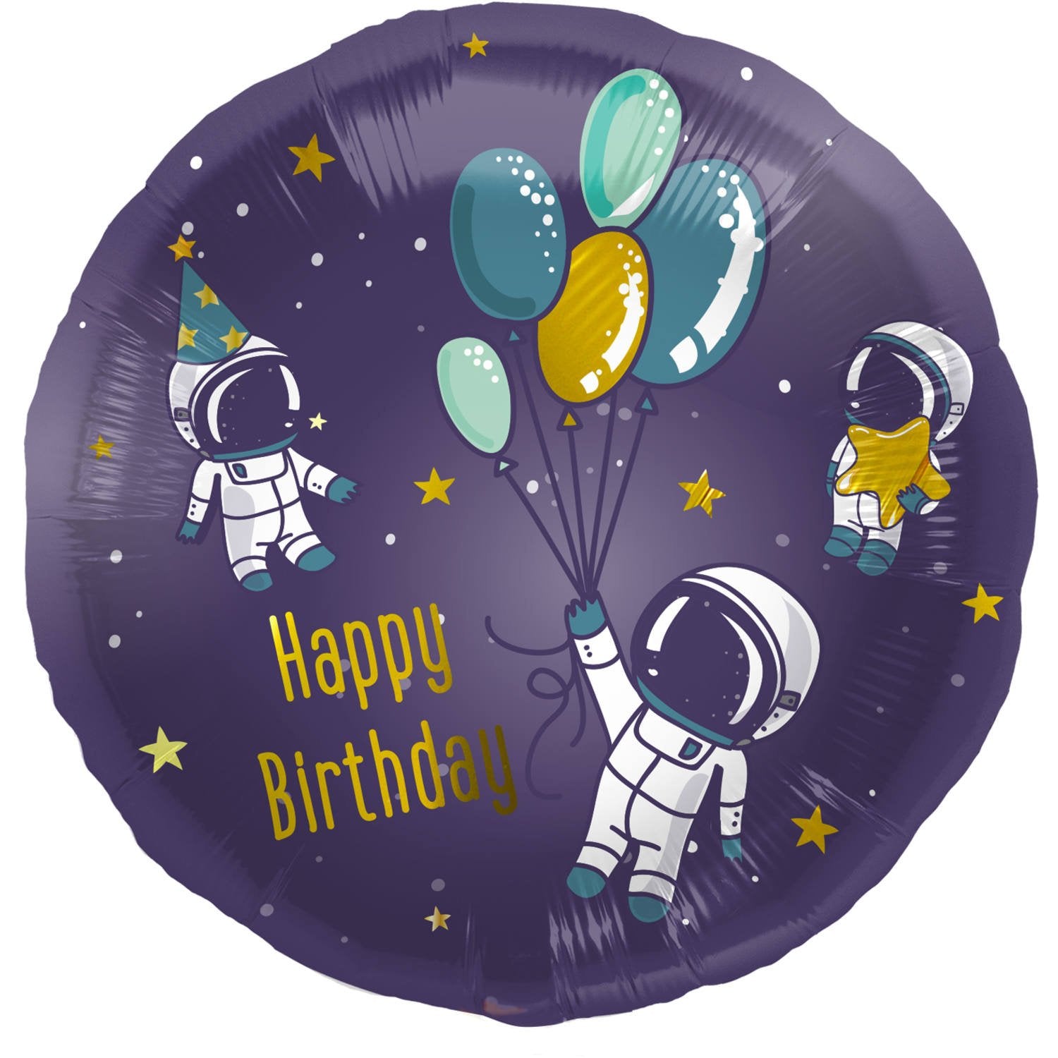 Palloncino Buon Compleanno Astronauta 45 cm