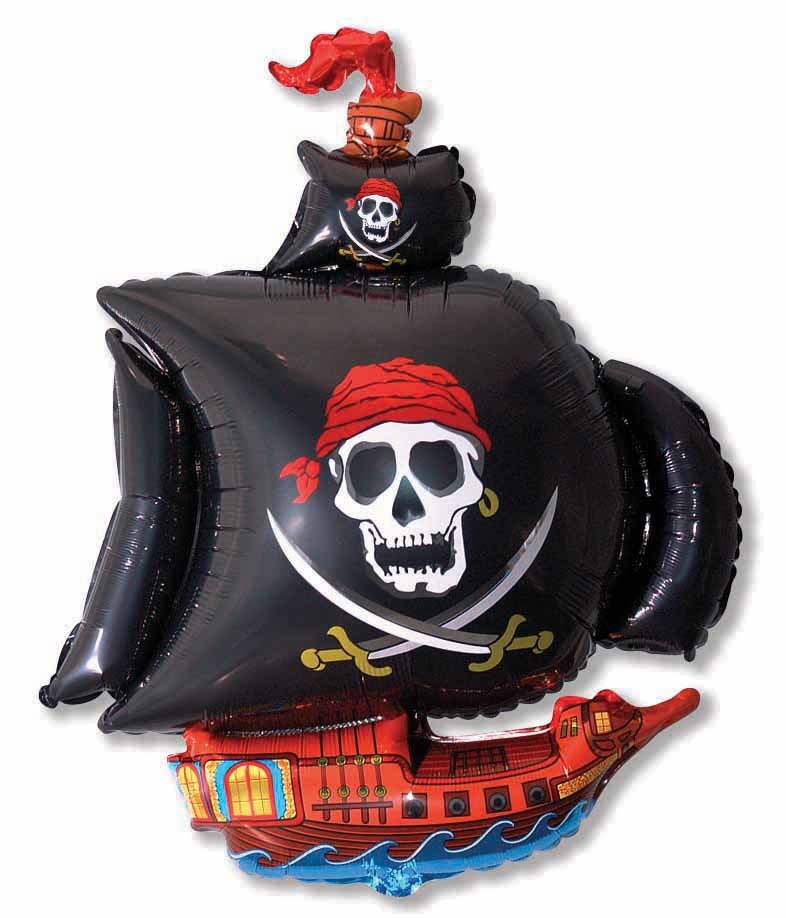 Ballon bateau pirate 103 x 78 cm