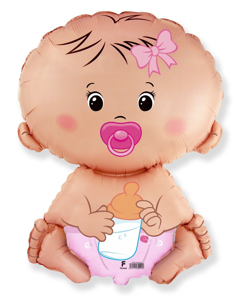 Ballon bébé fille 67 x 46 cm