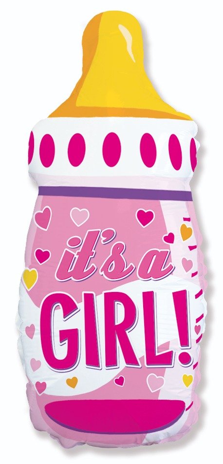 Palloncino biberon per bambina 80 x 43 cm