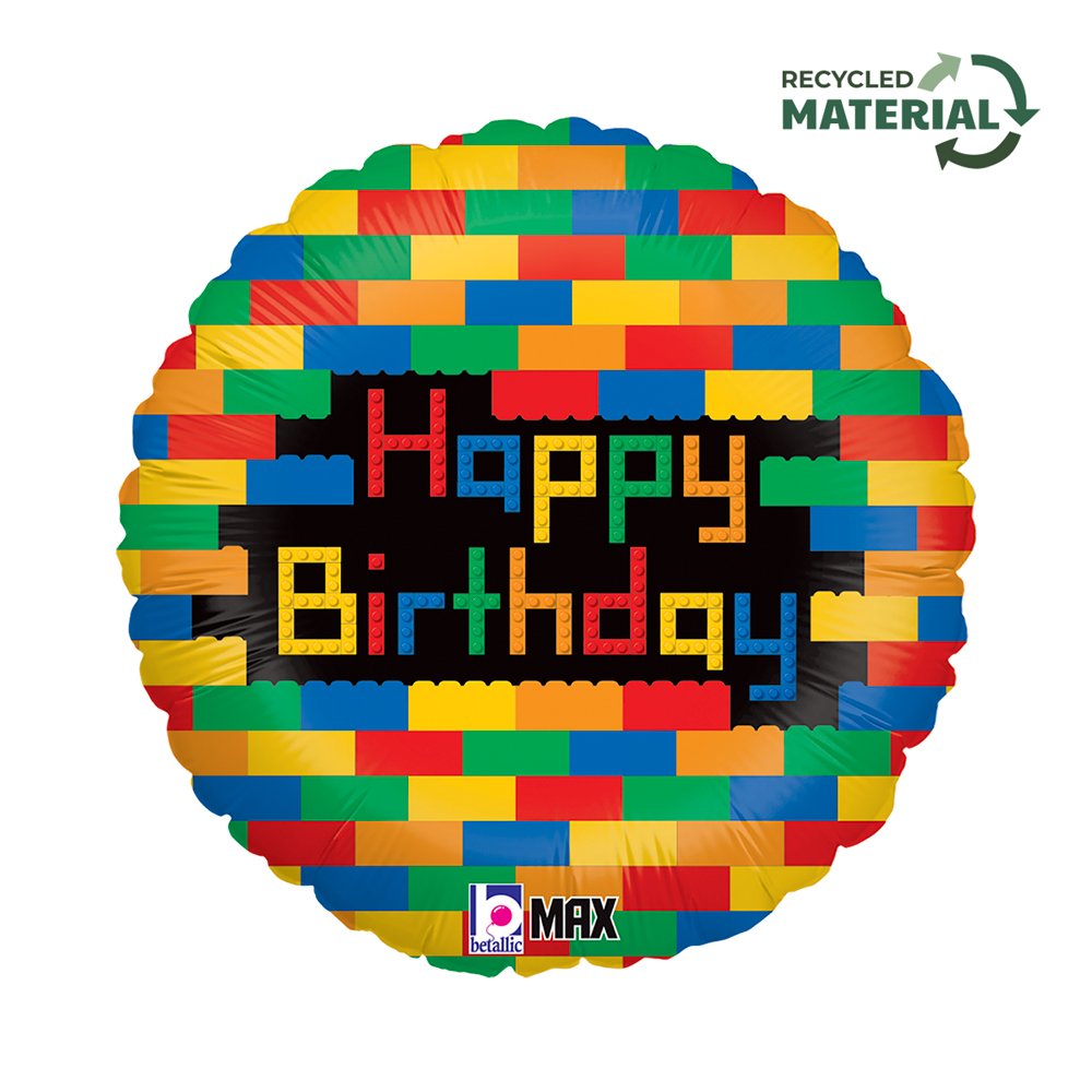 Ballon en blocs d'anniversaire