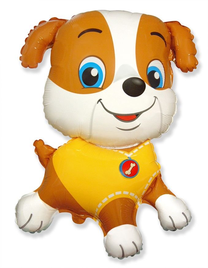 Ballon chiot joyeux 78 x 62 cm