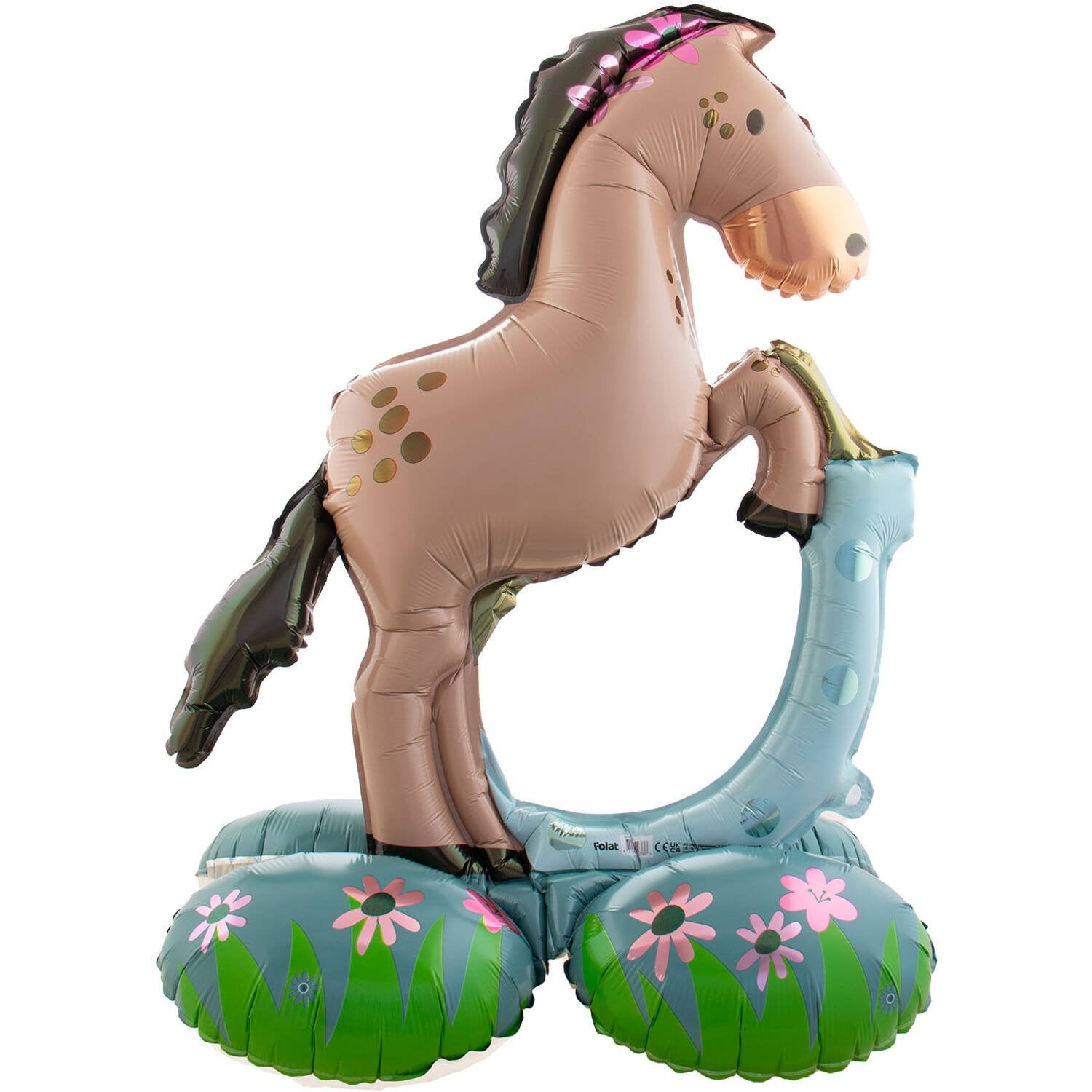 Ballon cheval avec support 53 x 74 cm