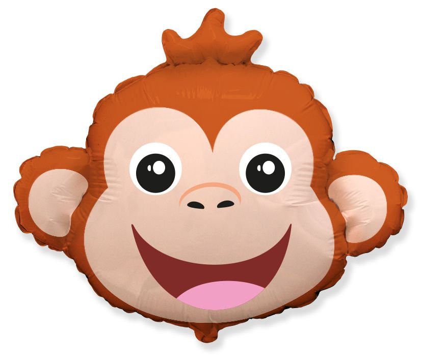 Ballon tête de singe 56 cm