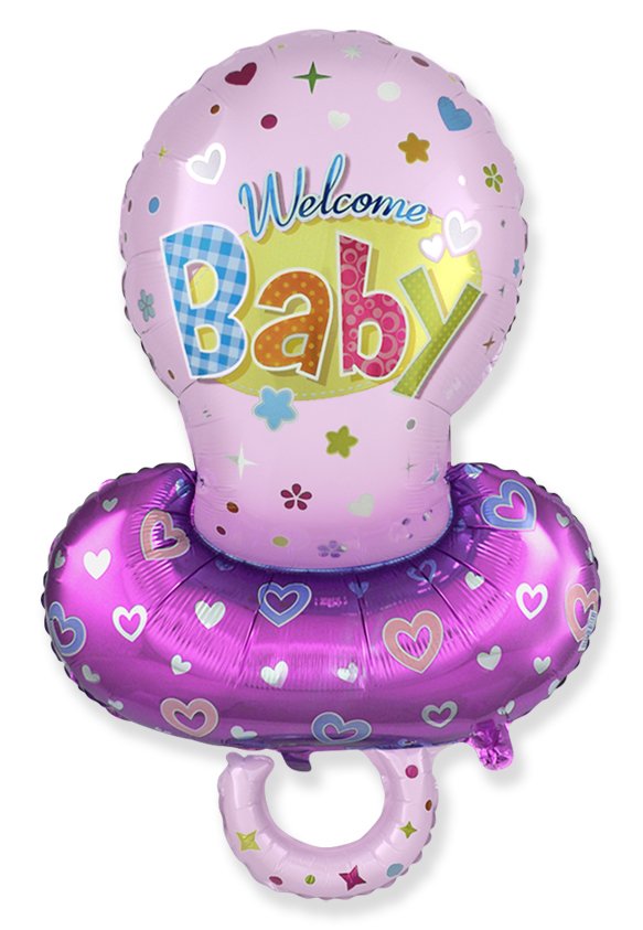 Ballon sucette rose 101 x 58 cm