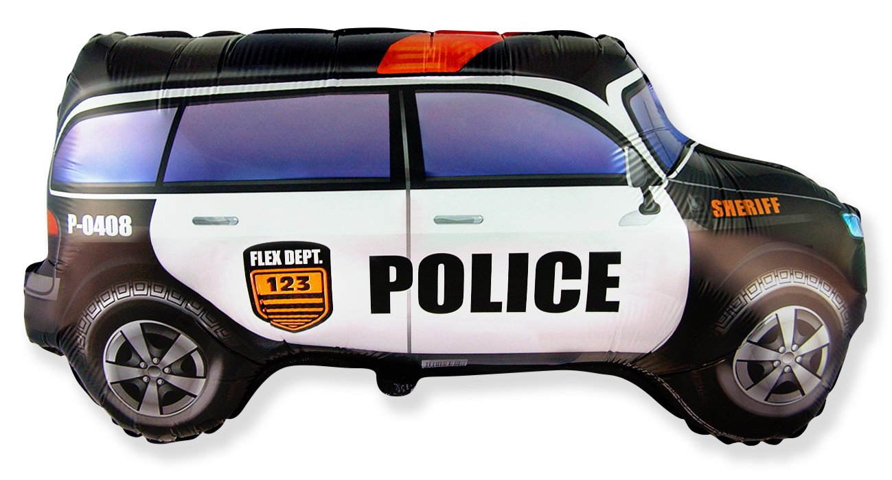 Ballon voiture de police 85 x 48 cm