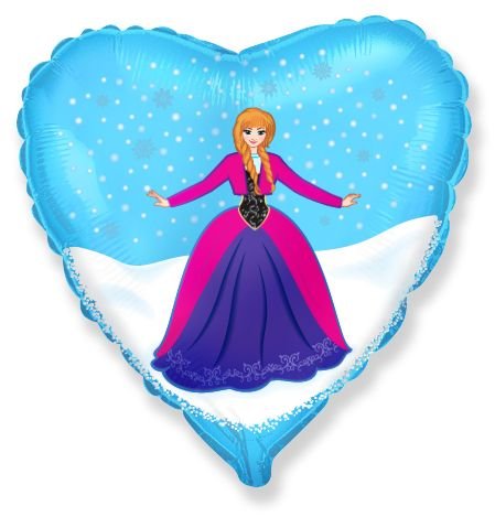 Ballon cœur Alexia 45 cm