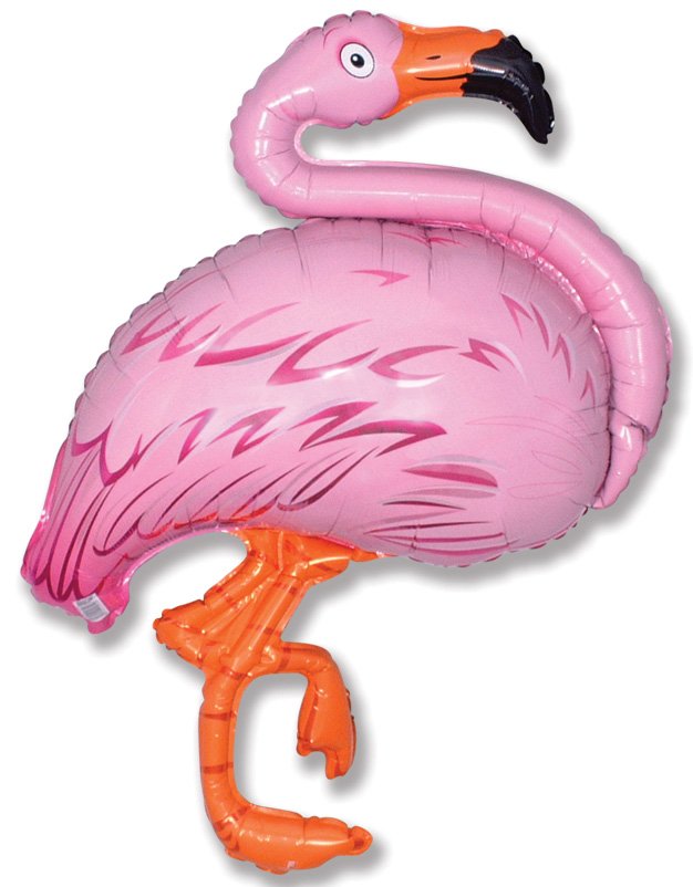 Ballon flamant rose 130 x 75 cm