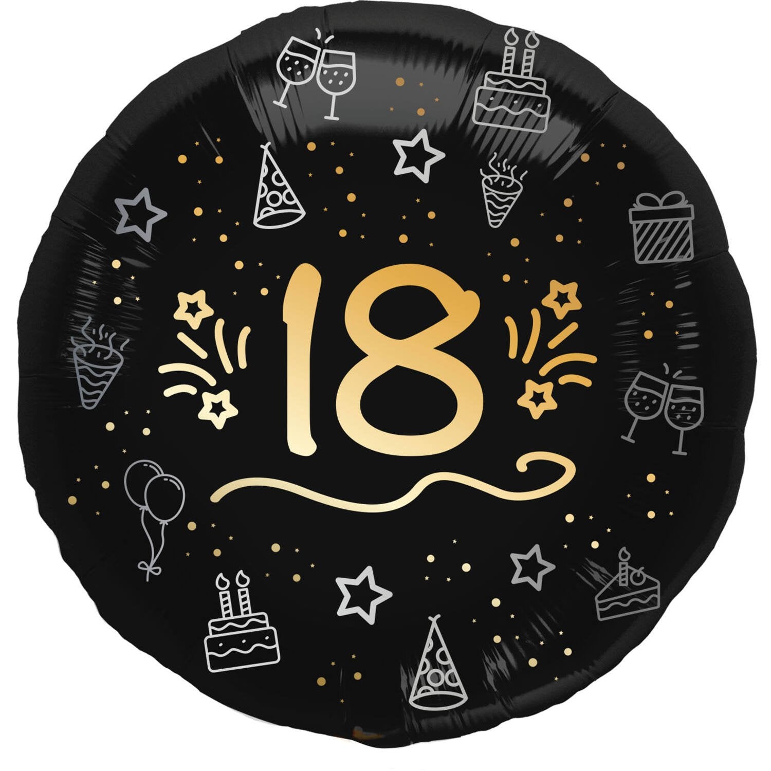 Ballon en aluminium 18" Brillant Glamour 45 cm