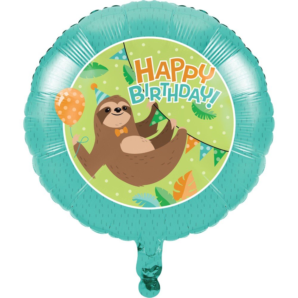 Palloncino in foil da 45 cm SLOTH PARTY