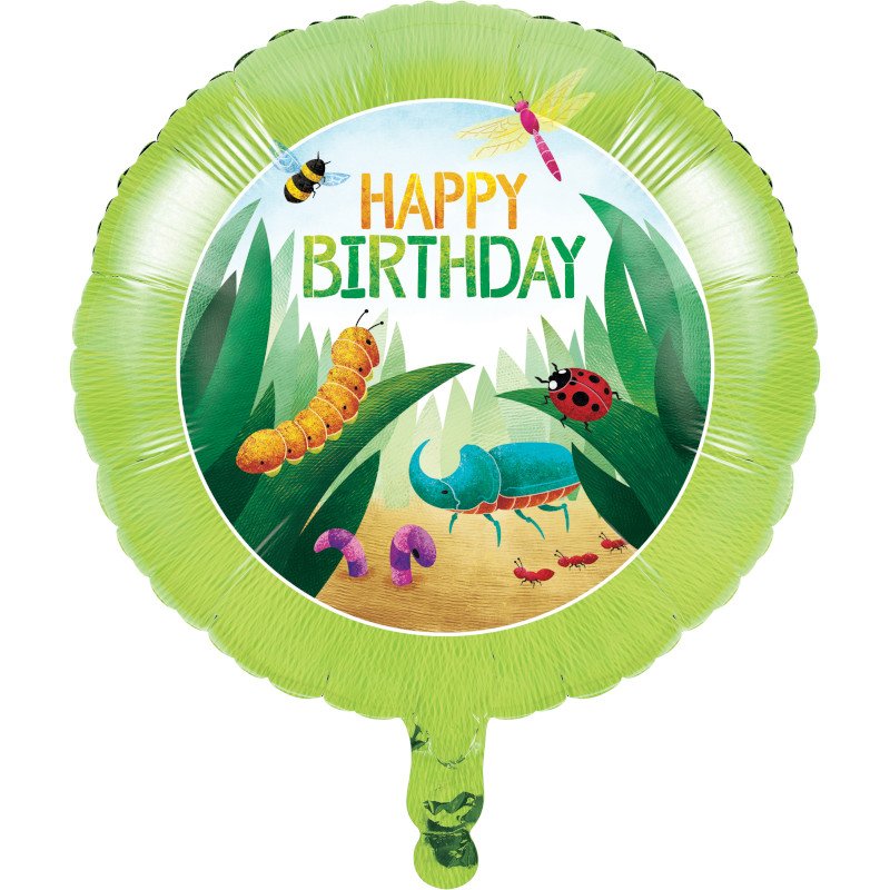 Palloncino in foil 46 cm BIRTHDAY BUGS