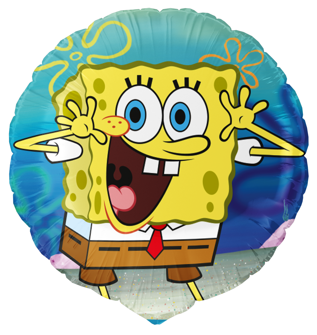 Ballon rond en aluminium Bob l'éponge 46 cm