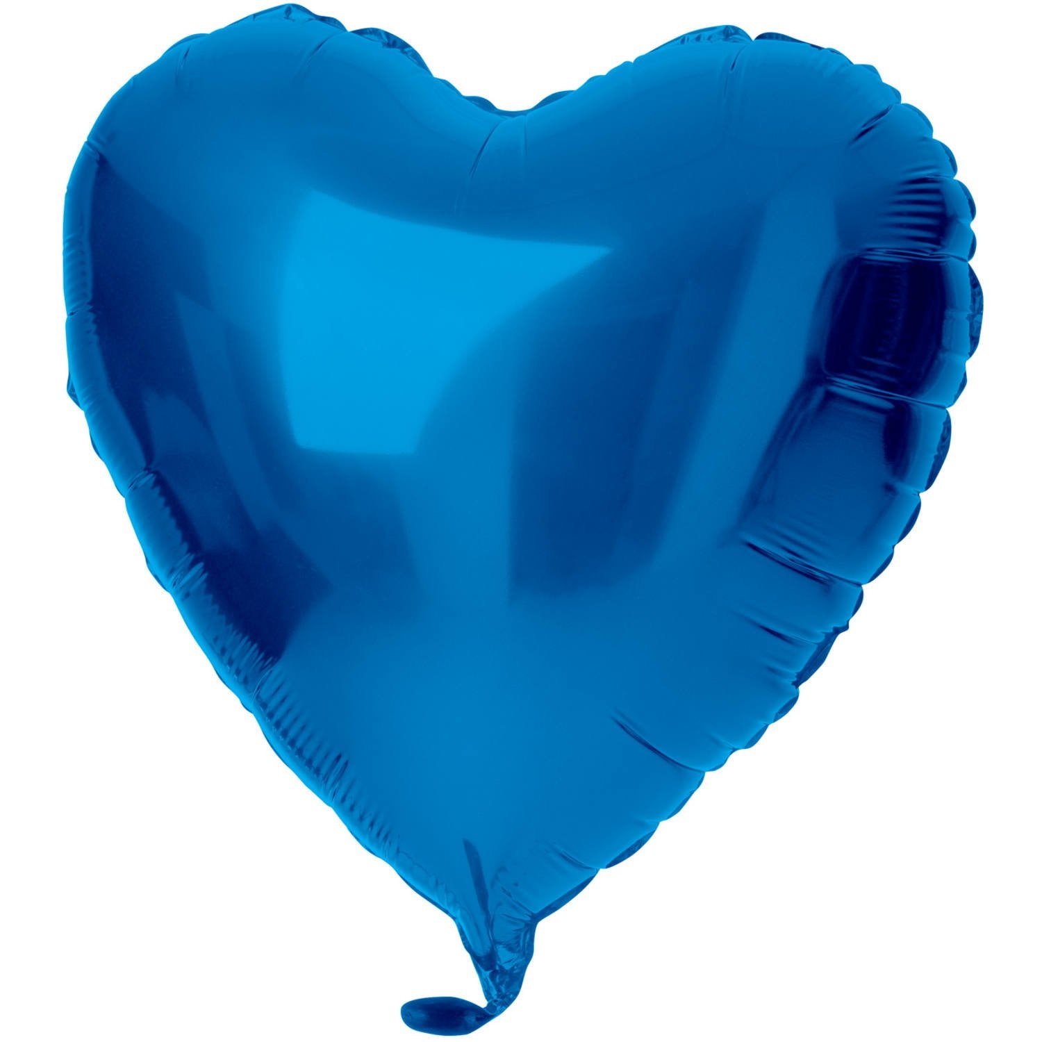 Palloncino in foil a forma di cuore 45 cm blu