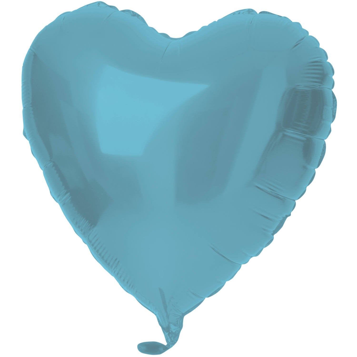 Ballon cœur en aluminium 45 cm bleu pastel