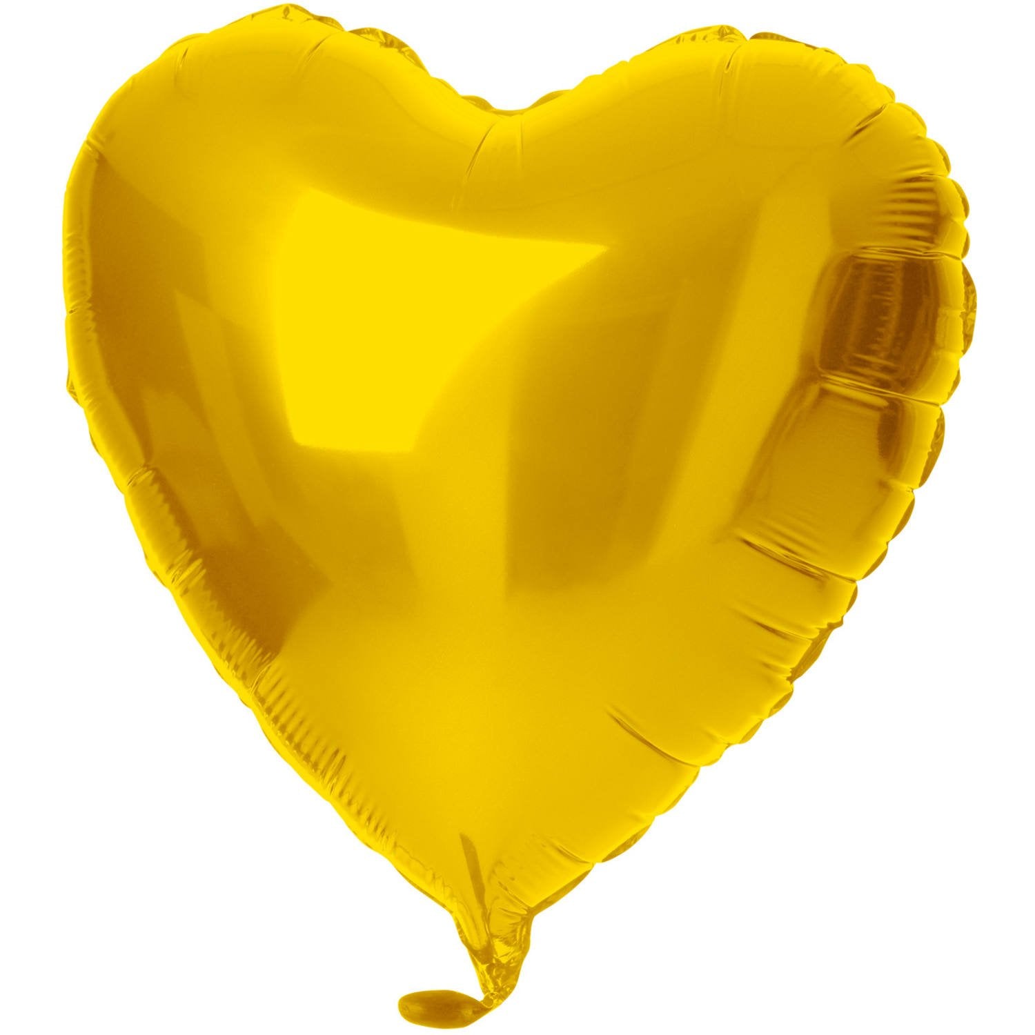 Ballon en aluminium en forme de cœur, 45 cm, doré