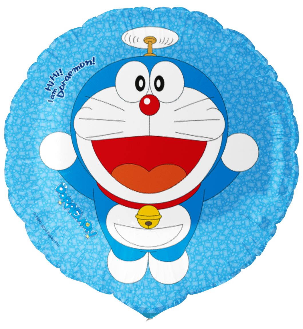 Ballon rond Doraemon en aluminium 46 cm