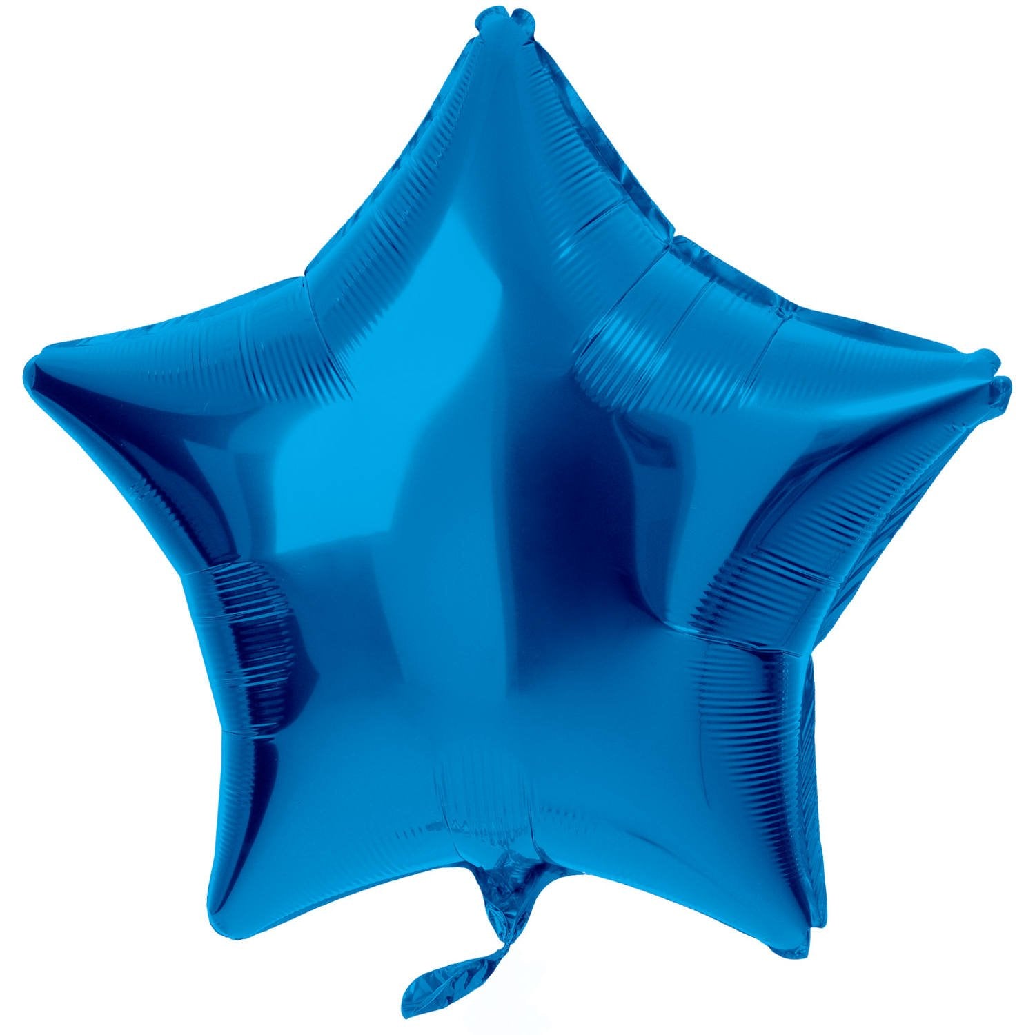 Ballon étoile en aluminium bleu de 48 cm