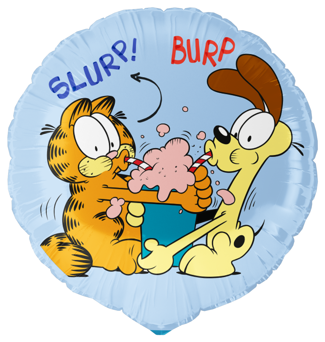 Ballon rond en aluminium Garfield 46 cm