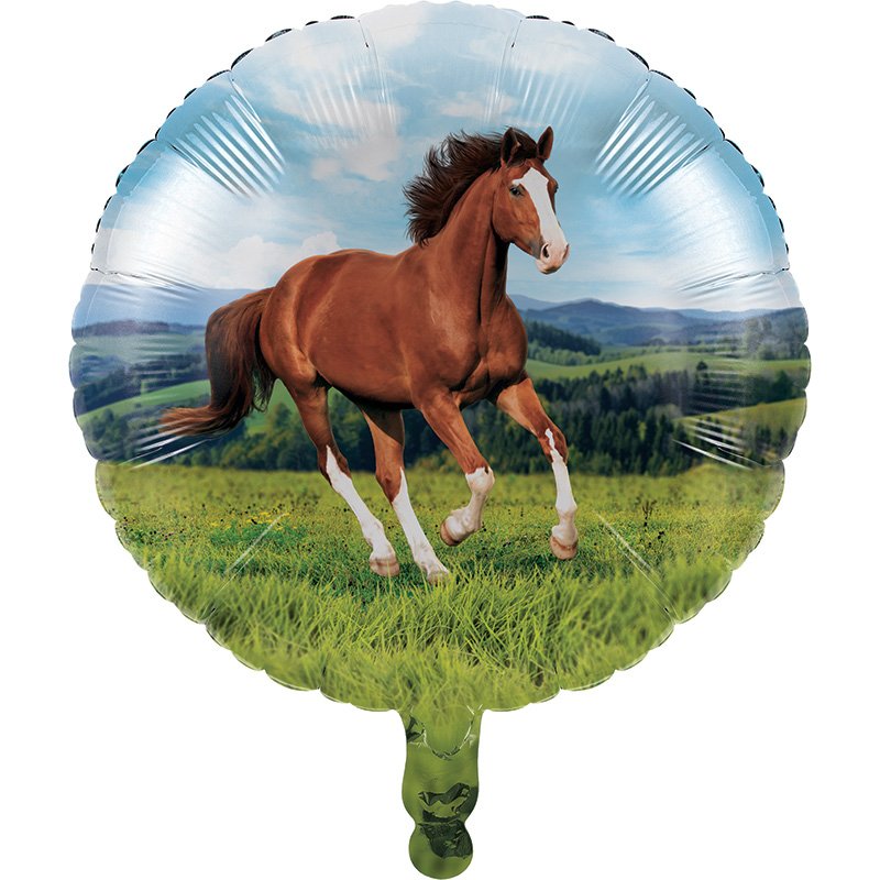 Cheval et poney en ballons métallisés