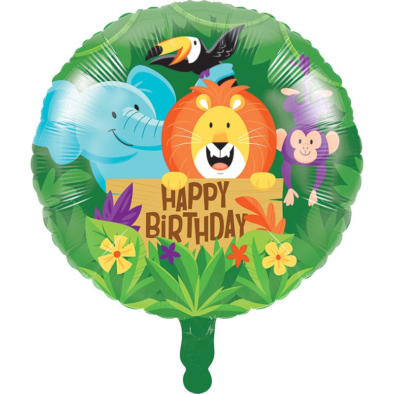 Safari en ballons métallisés dans la jungle