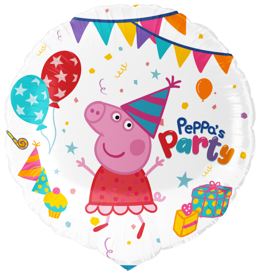 Ballon rond en aluminium Peppa Pig 46 cm