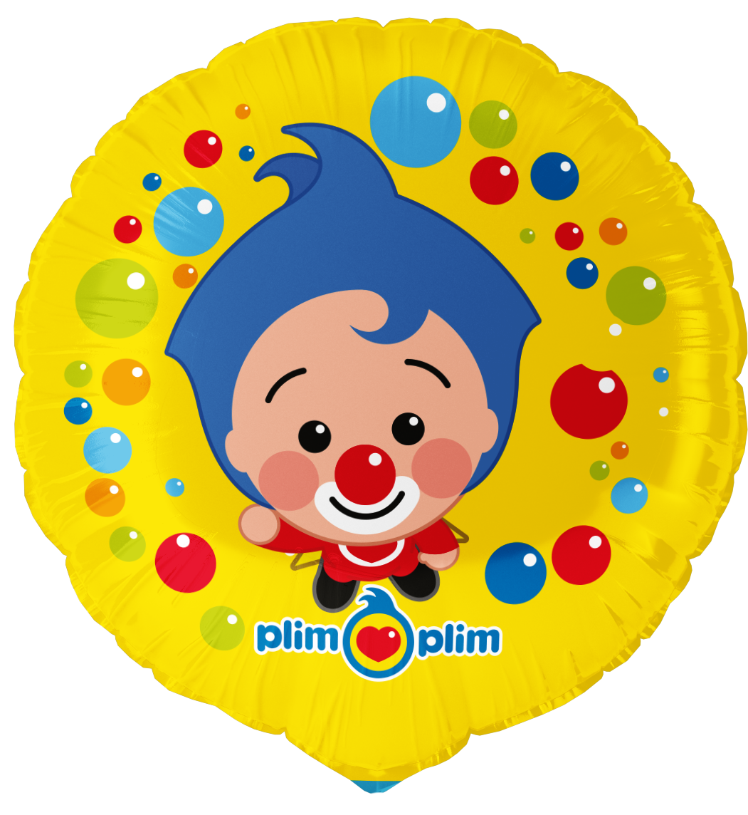 Ballon rond en aluminium Pyaso Plim Plim 46 cm