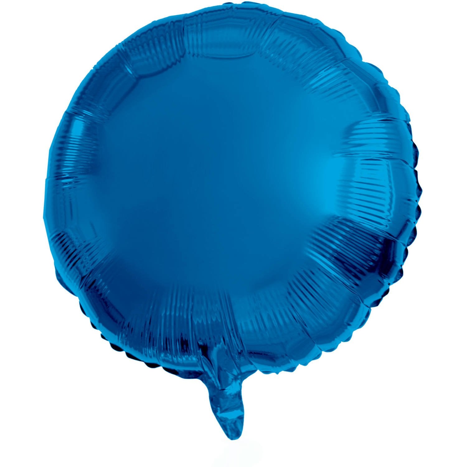 Ballon rond en aluminium bleu de 45 cm