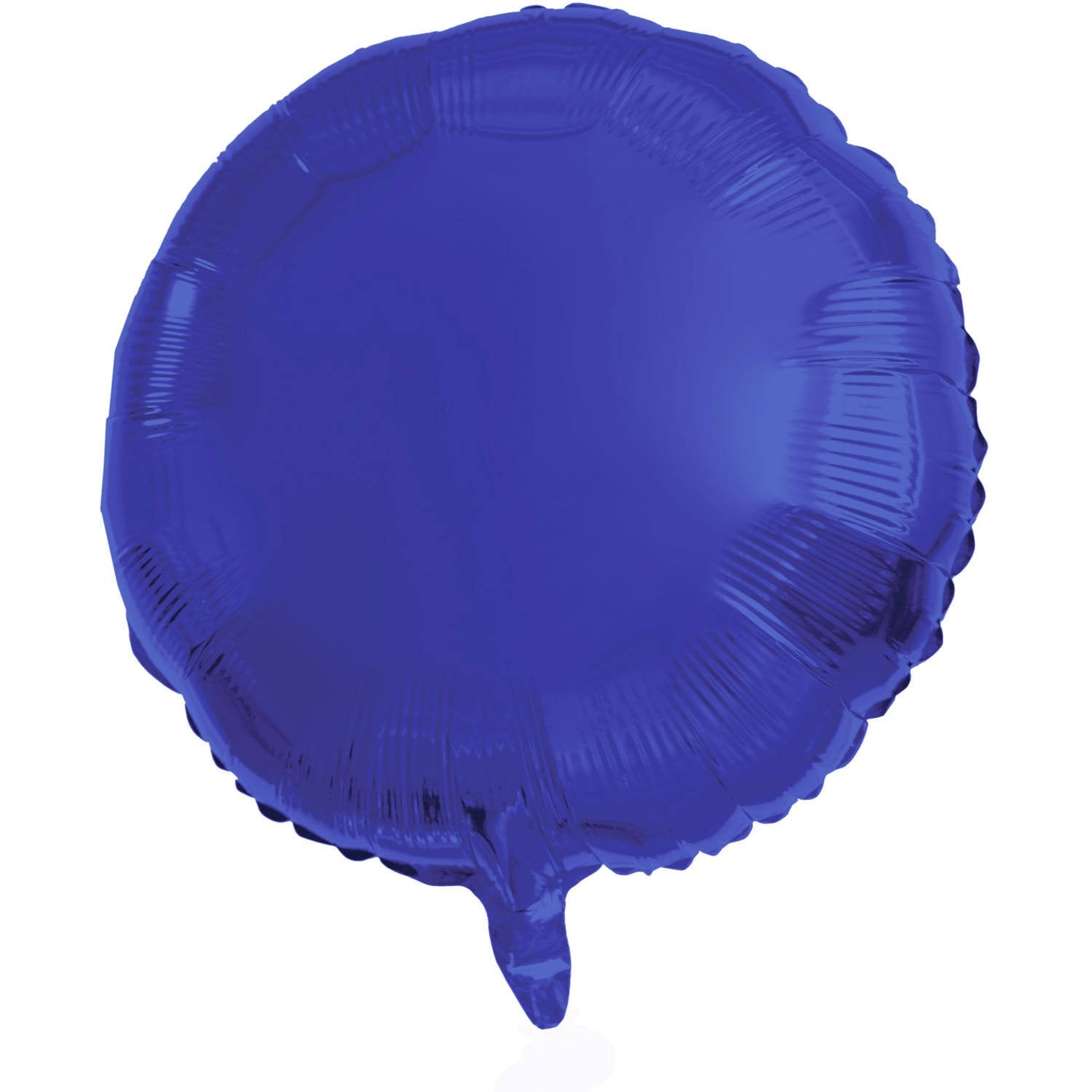 Ballon rond en aluminium 45 cm bleu mat