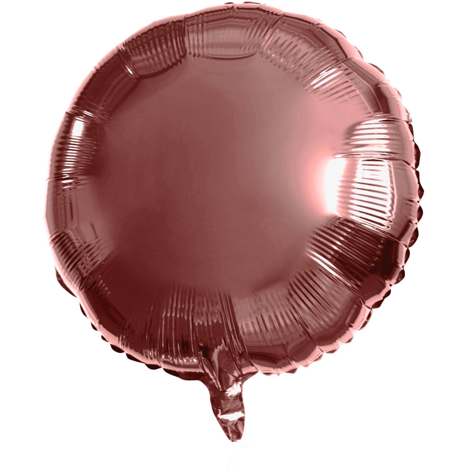 Ballon rond en aluminium 45 cm bronze