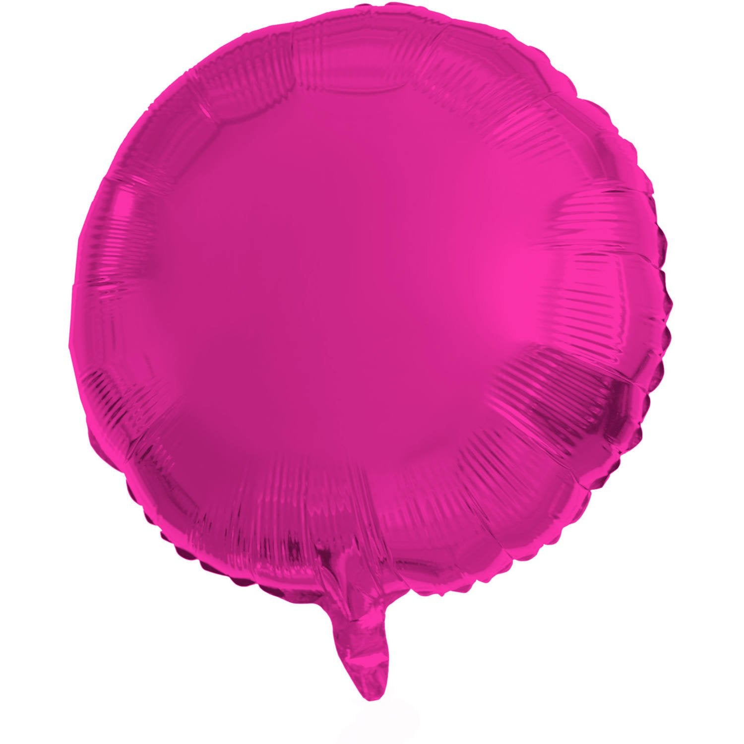 Ballon rond en aluminium rose de 45 cm