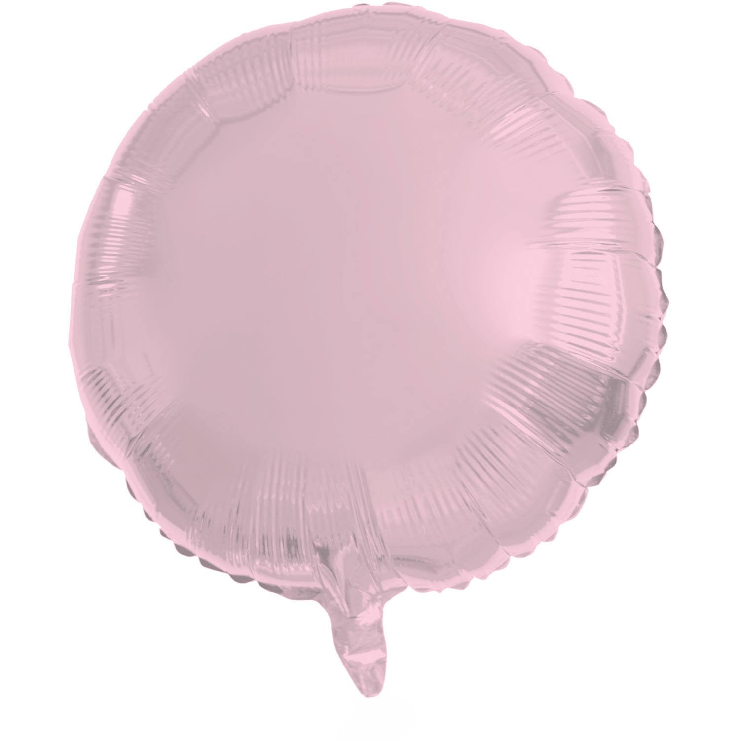 Ballon rond en aluminium 45 cm rose pastel