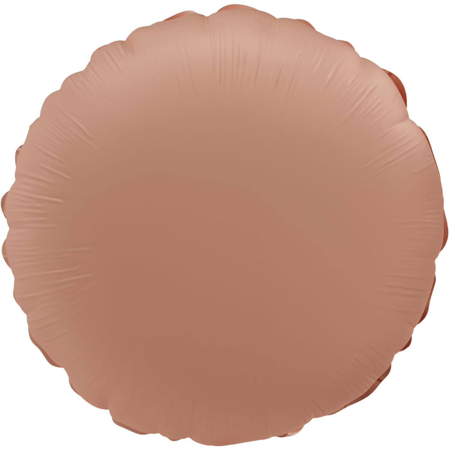 Ballon rond en aluminium mat rose vintage 45 cm