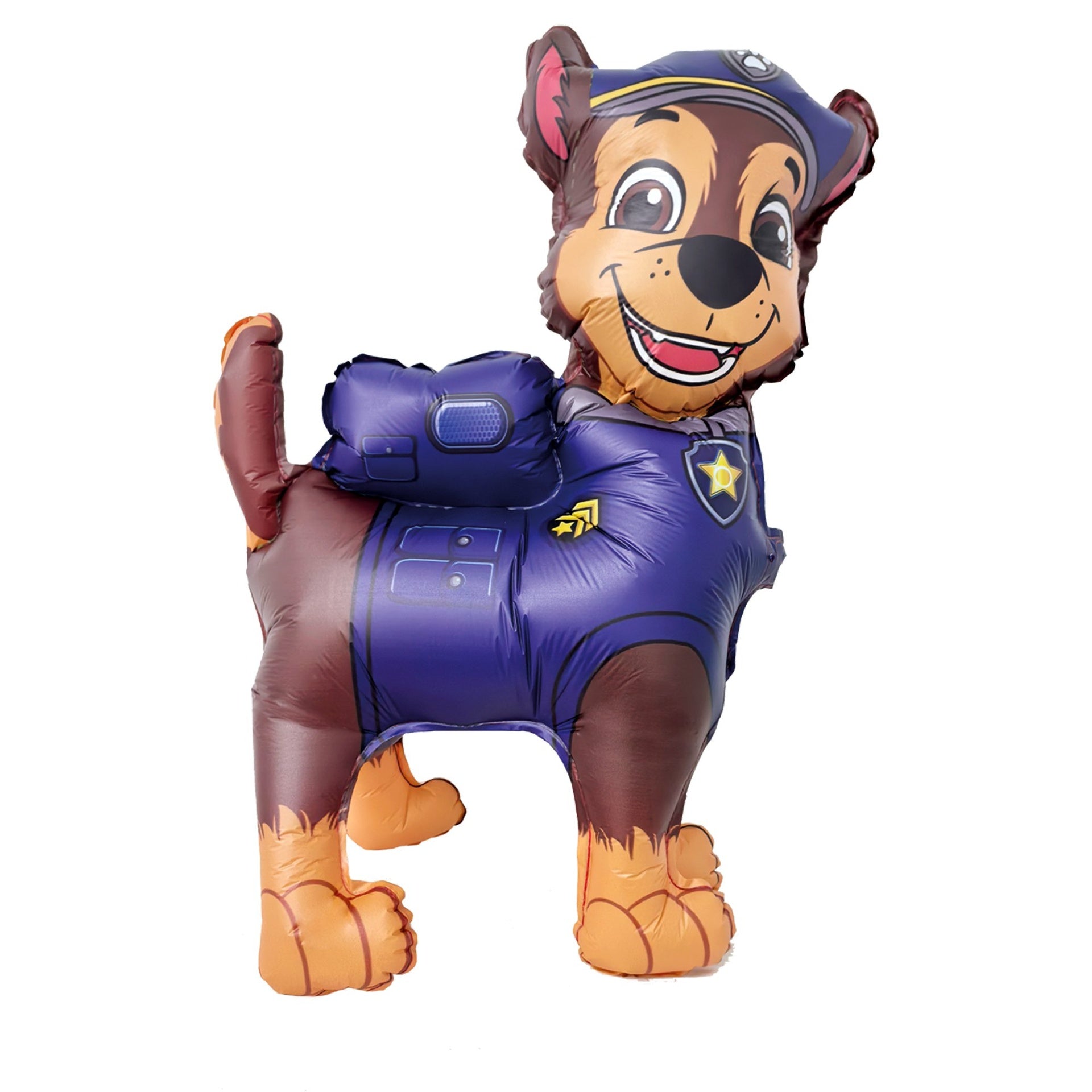 Ballon en forme de Chase de la Pat' Patrouille 50 x 71 cm