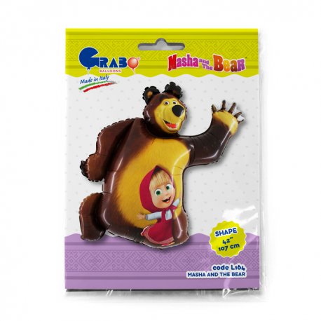 Palloncino a forma di Masha e Orso 88 cm