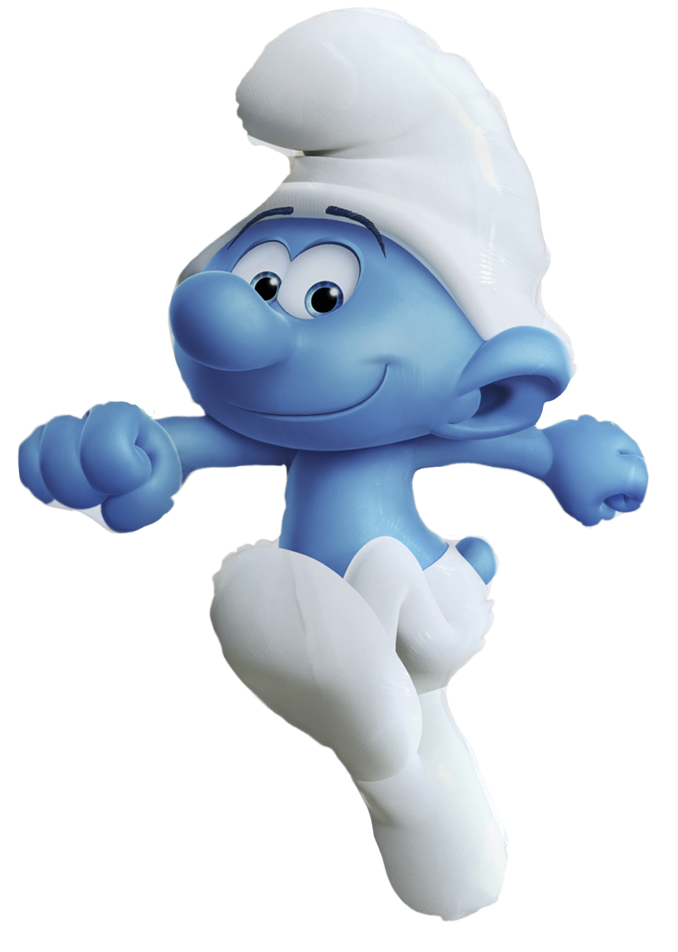 Ballon en forme de Schtroumpf 86 x 56 cm