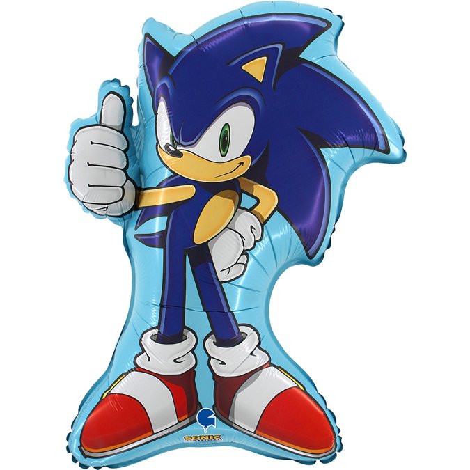 Ballon en forme de Sonic de 1 m
