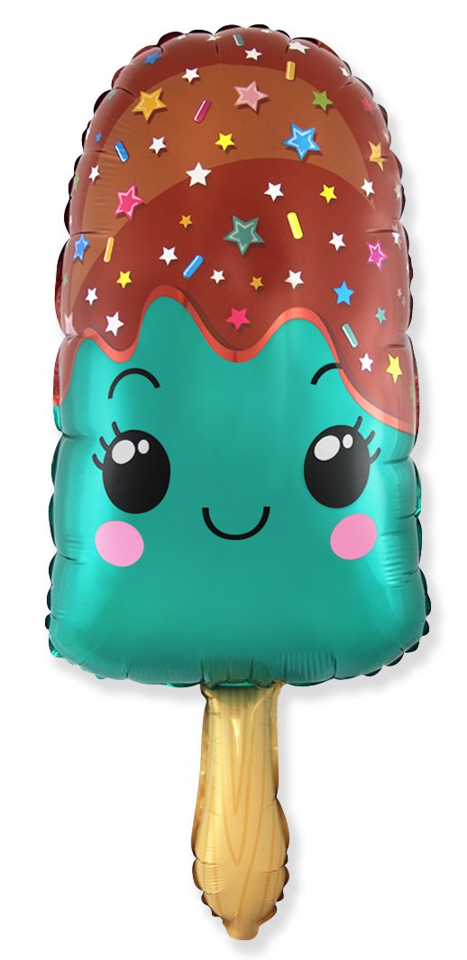 Boule à glace turquoise 85 x 43 cm