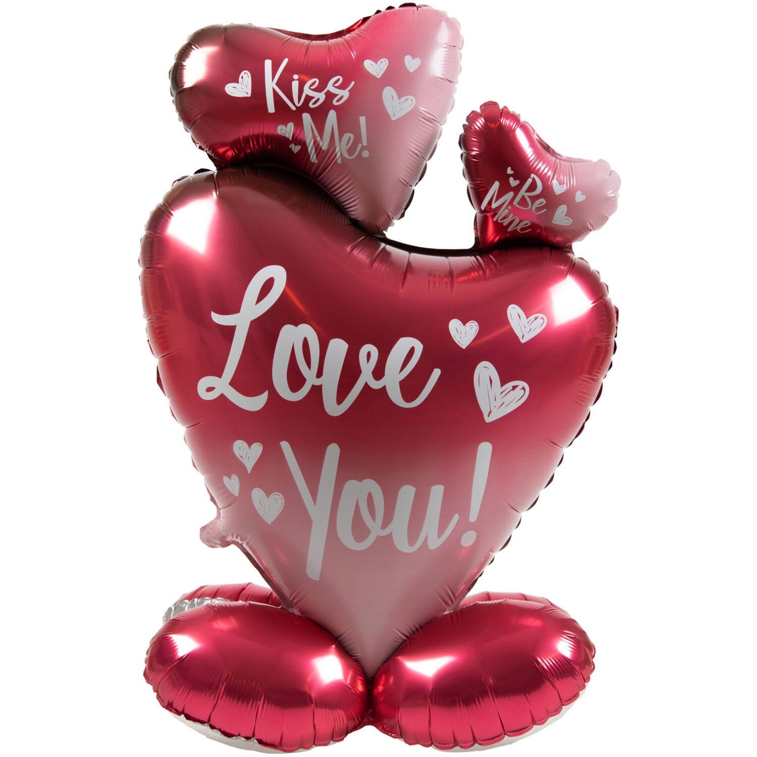 Palloncino in foil Love You con supporto 77 cm
