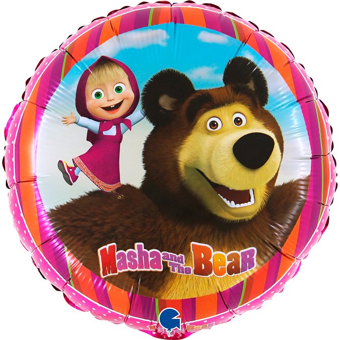 Ballon Masha et Michka 45 cm