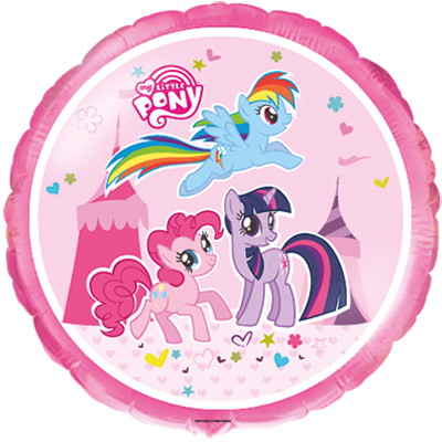 Ballon rond rose My Little Pony 46 cm