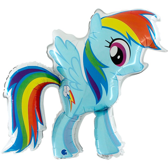 Ballon arc-en-ciel Mon Petit Poney 70 cm