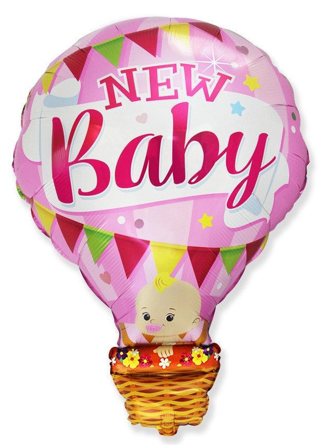 Palloncino per neonata 90 x 65 cm