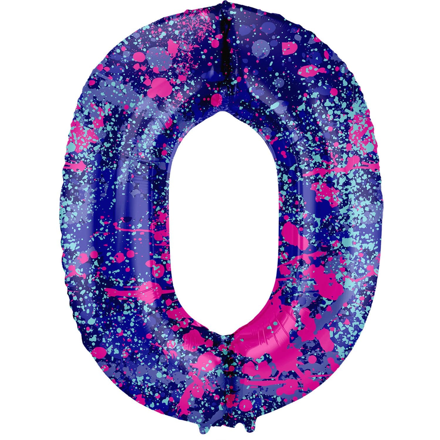 Ballon numéro 0, éclaboussure de peinture, 86 cm